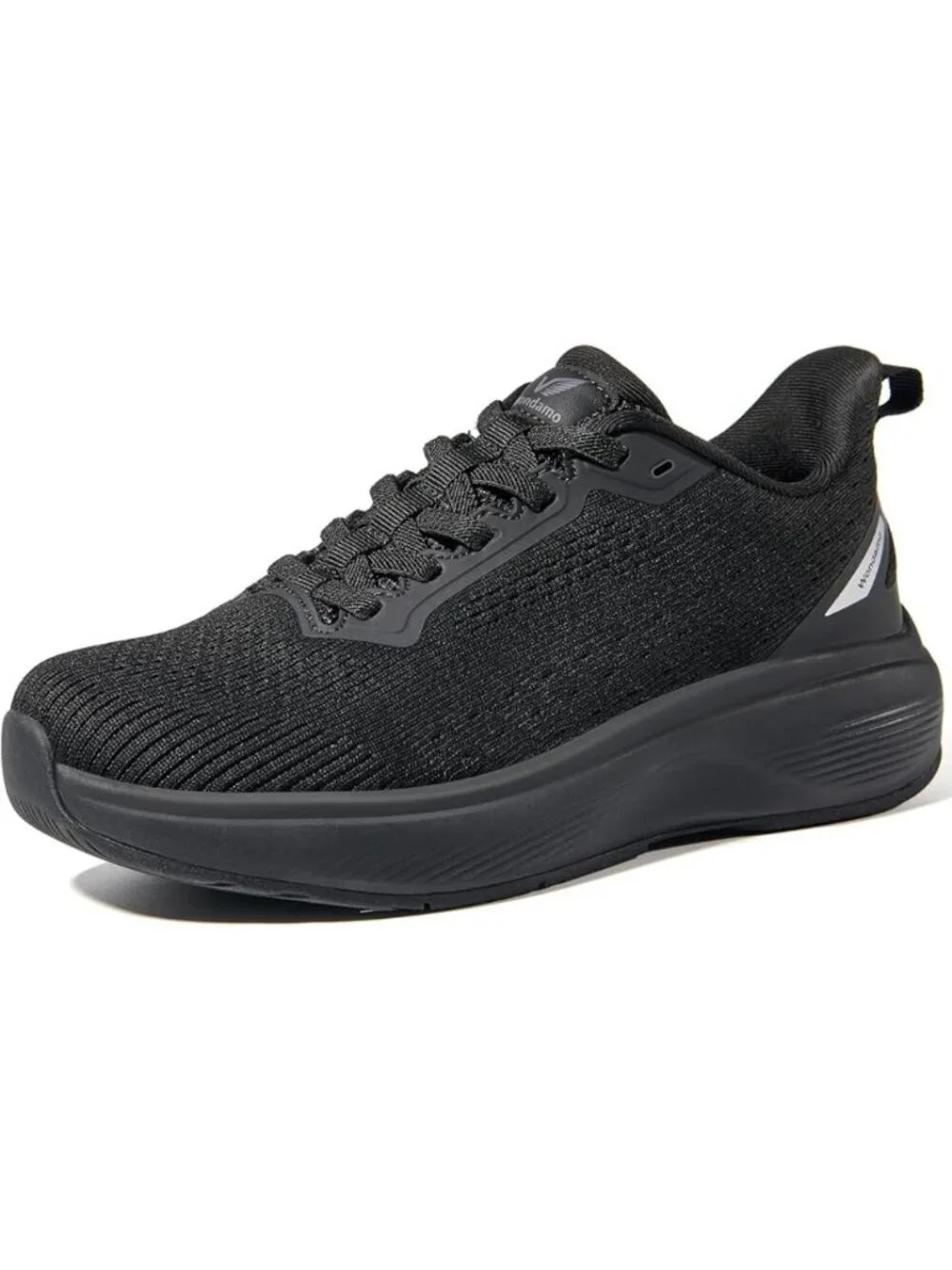 Women's Black Walking Shoes Slip on Comfortable Running Tennis Sneakers